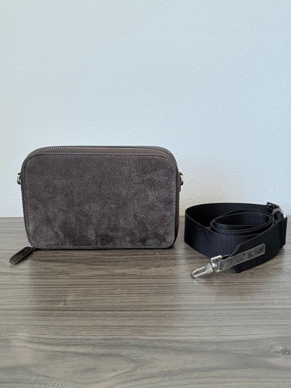 ZARA Small Leather Crossbody Bag